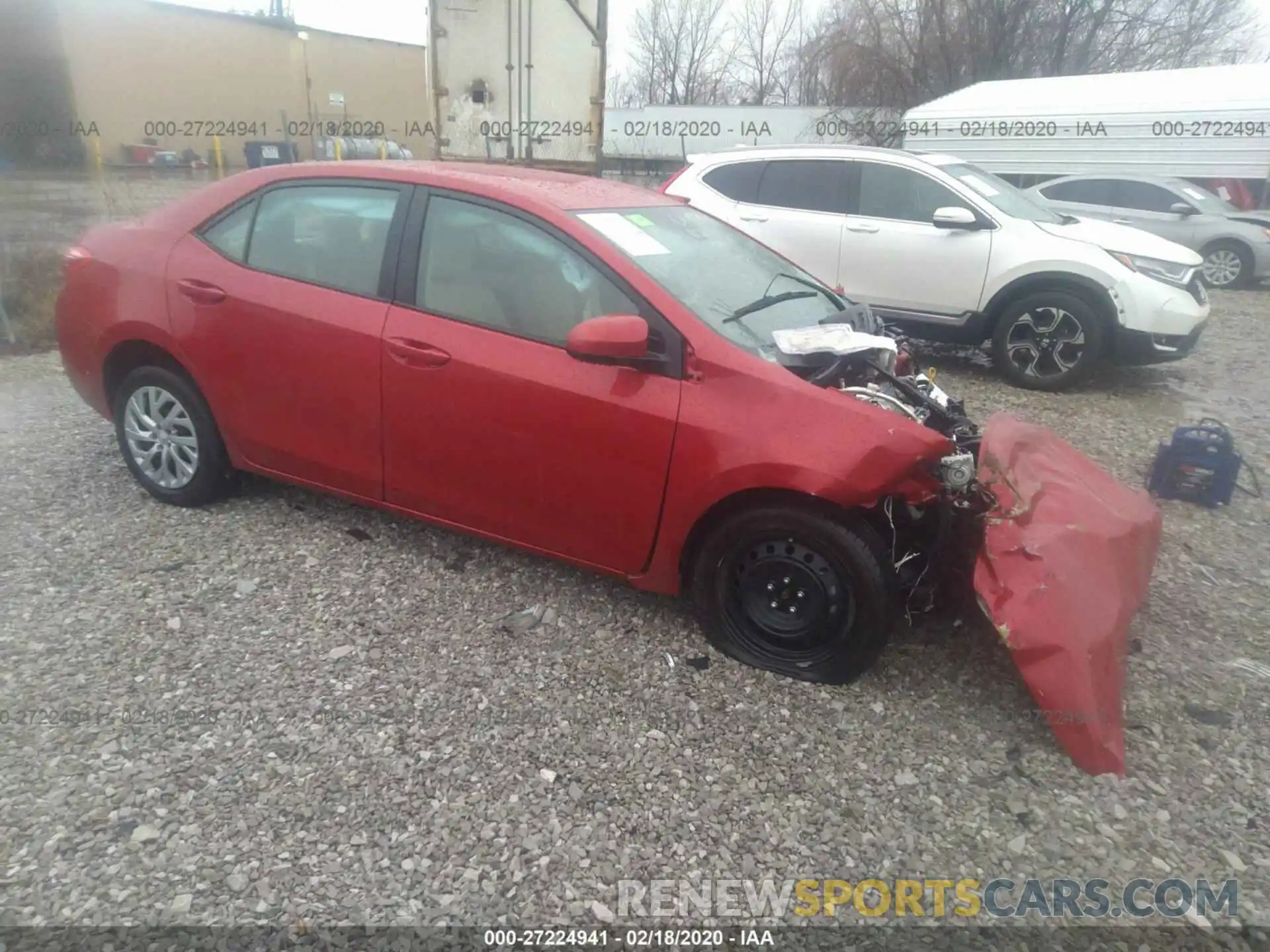 1 Photograph of a damaged car 2T1BURHE6KC227431 TOYOTA COROLLA 2019