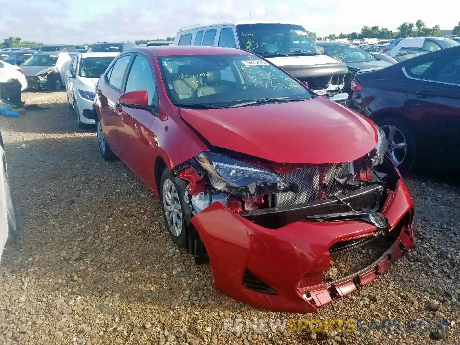 1 Photograph of a damaged car 2T1BURHE6KC227929 TOYOTA COROLLA 2019