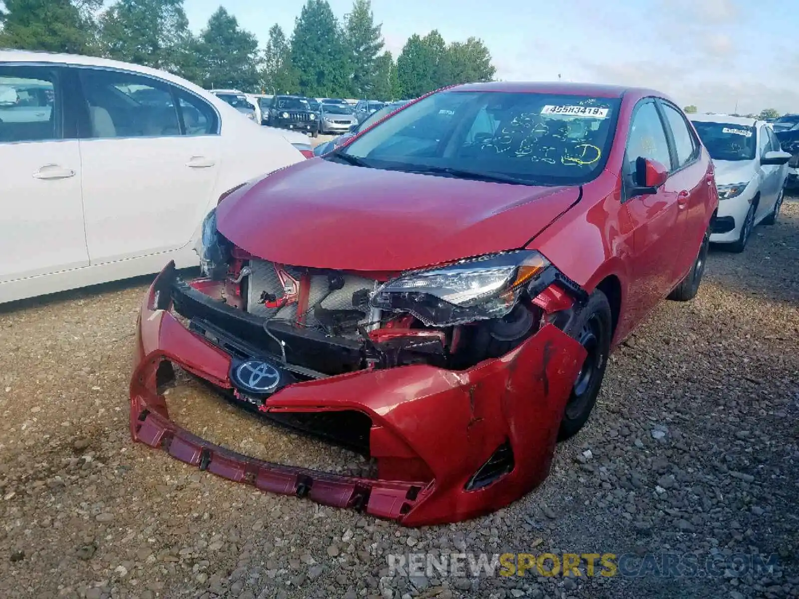 2 Photograph of a damaged car 2T1BURHE6KC227929 TOYOTA COROLLA 2019