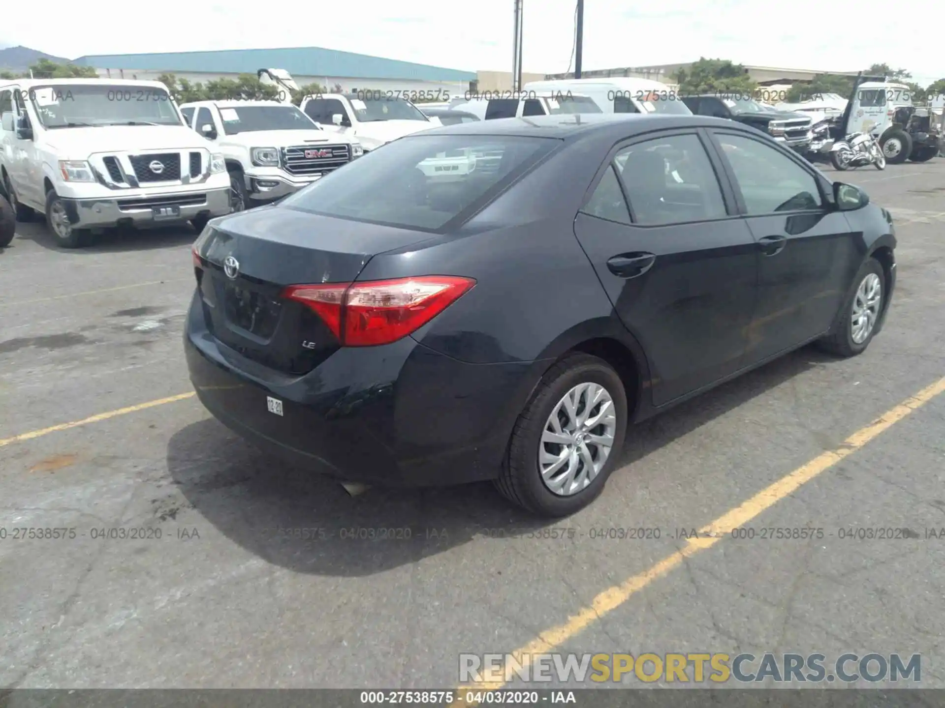 4 Photograph of a damaged car 2T1BURHE6KC228207 TOYOTA COROLLA 2019