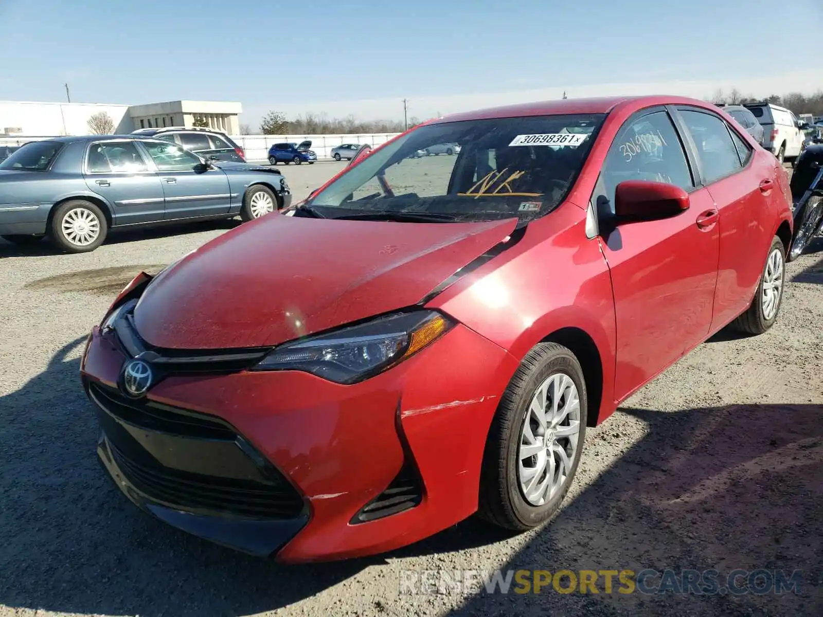 2 Photograph of a damaged car 2T1BURHE6KC228479 TOYOTA COROLLA 2019