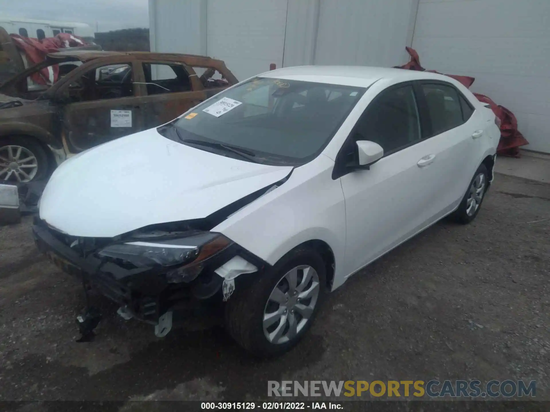 2 Photograph of a damaged car 2T1BURHE6KC230197 TOYOTA COROLLA 2019