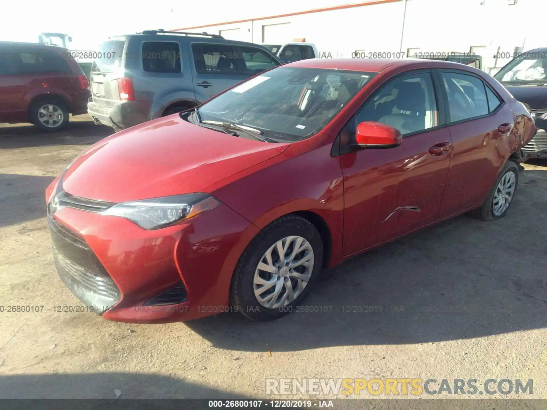 2 Photograph of a damaged car 2T1BURHE6KC232001 TOYOTA COROLLA 2019