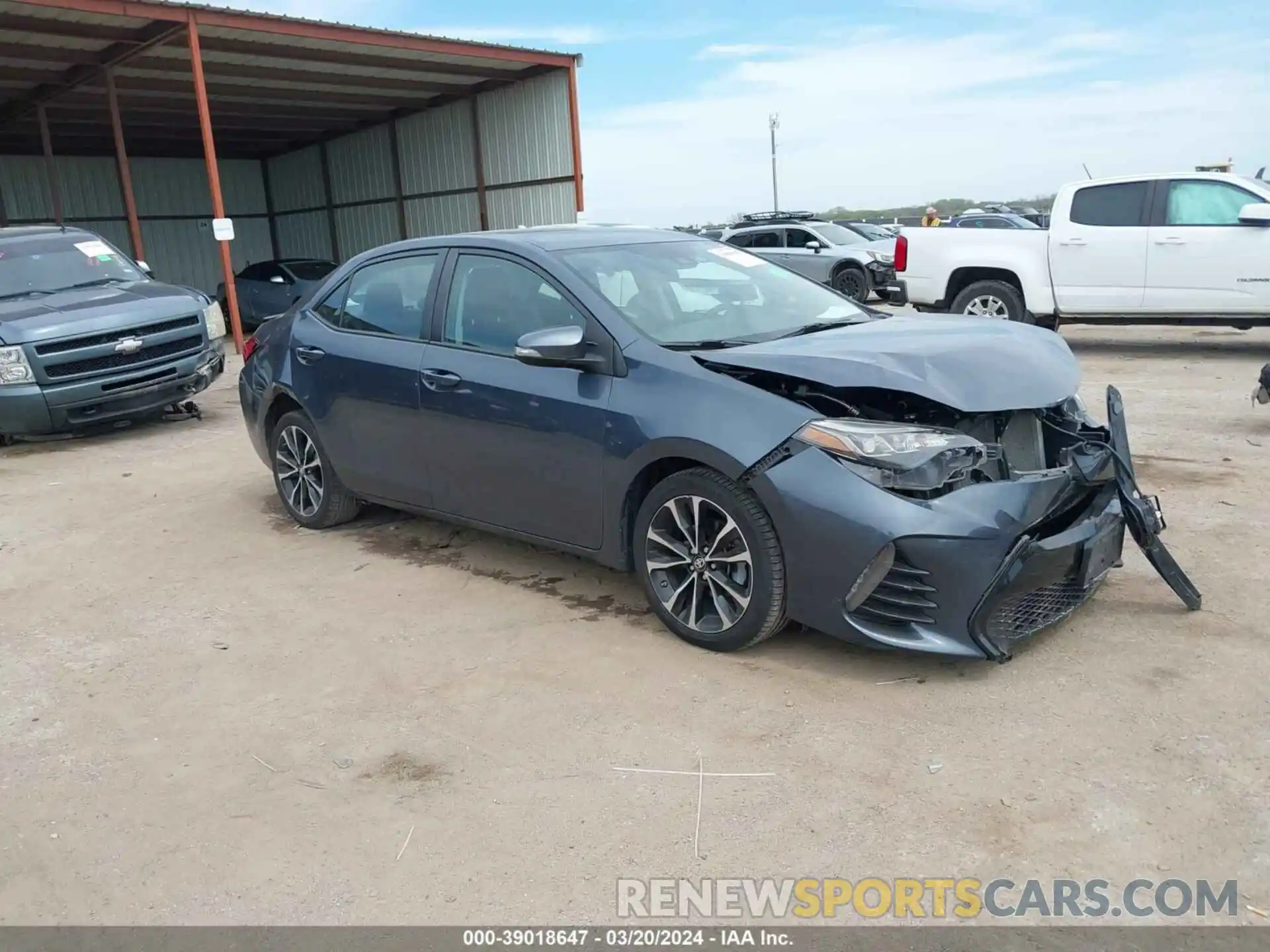 1 Photograph of a damaged car 2T1BURHE6KC232094 TOYOTA COROLLA 2019