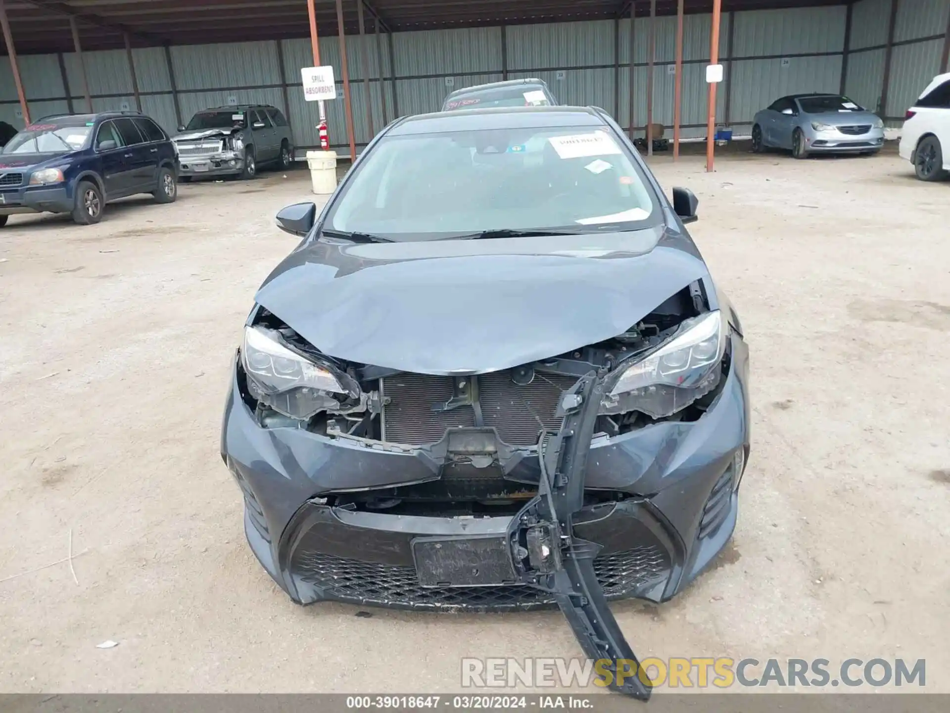 12 Photograph of a damaged car 2T1BURHE6KC232094 TOYOTA COROLLA 2019