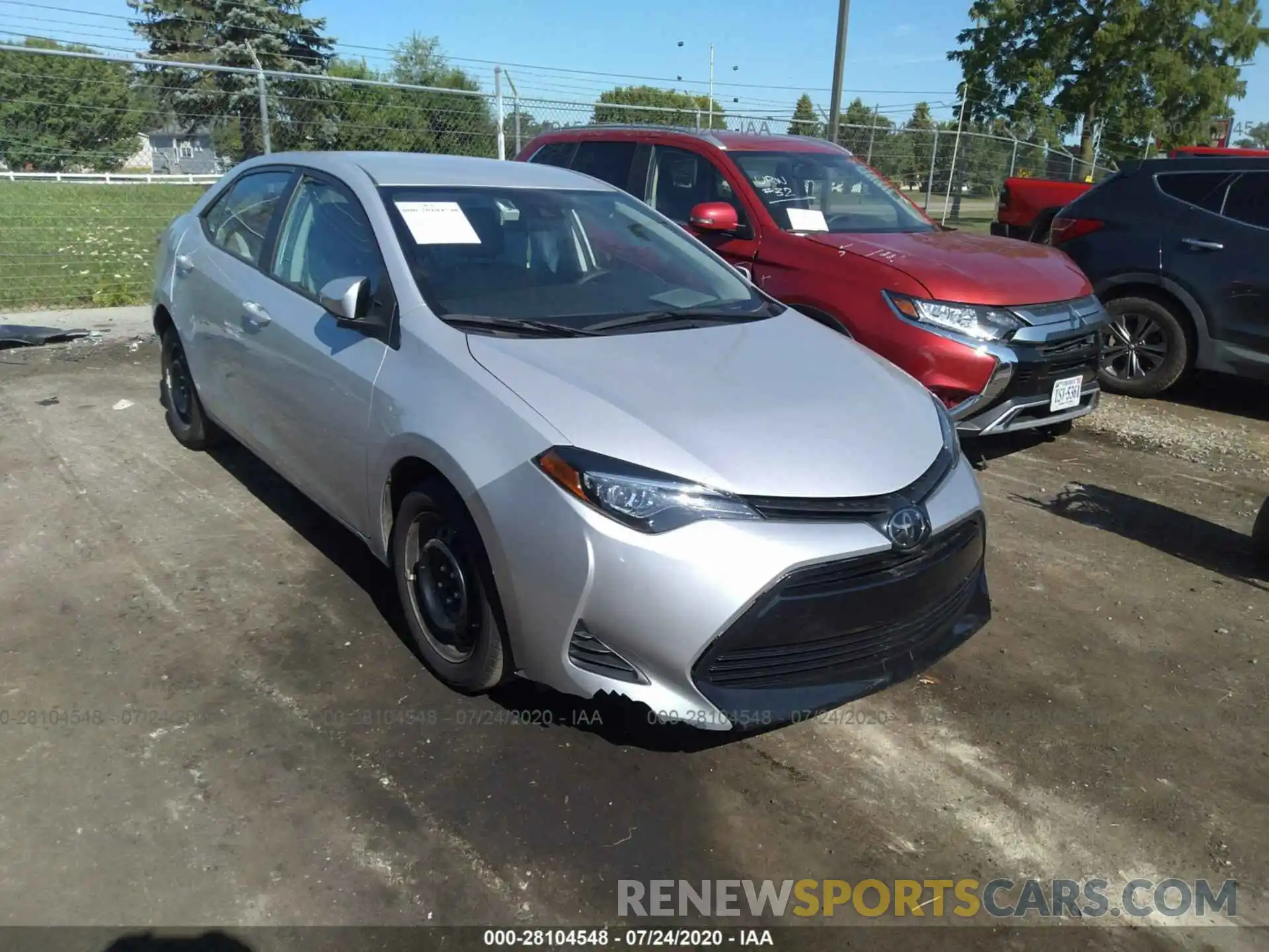 1 Photograph of a damaged car 2T1BURHE6KC233147 TOYOTA COROLLA 2019