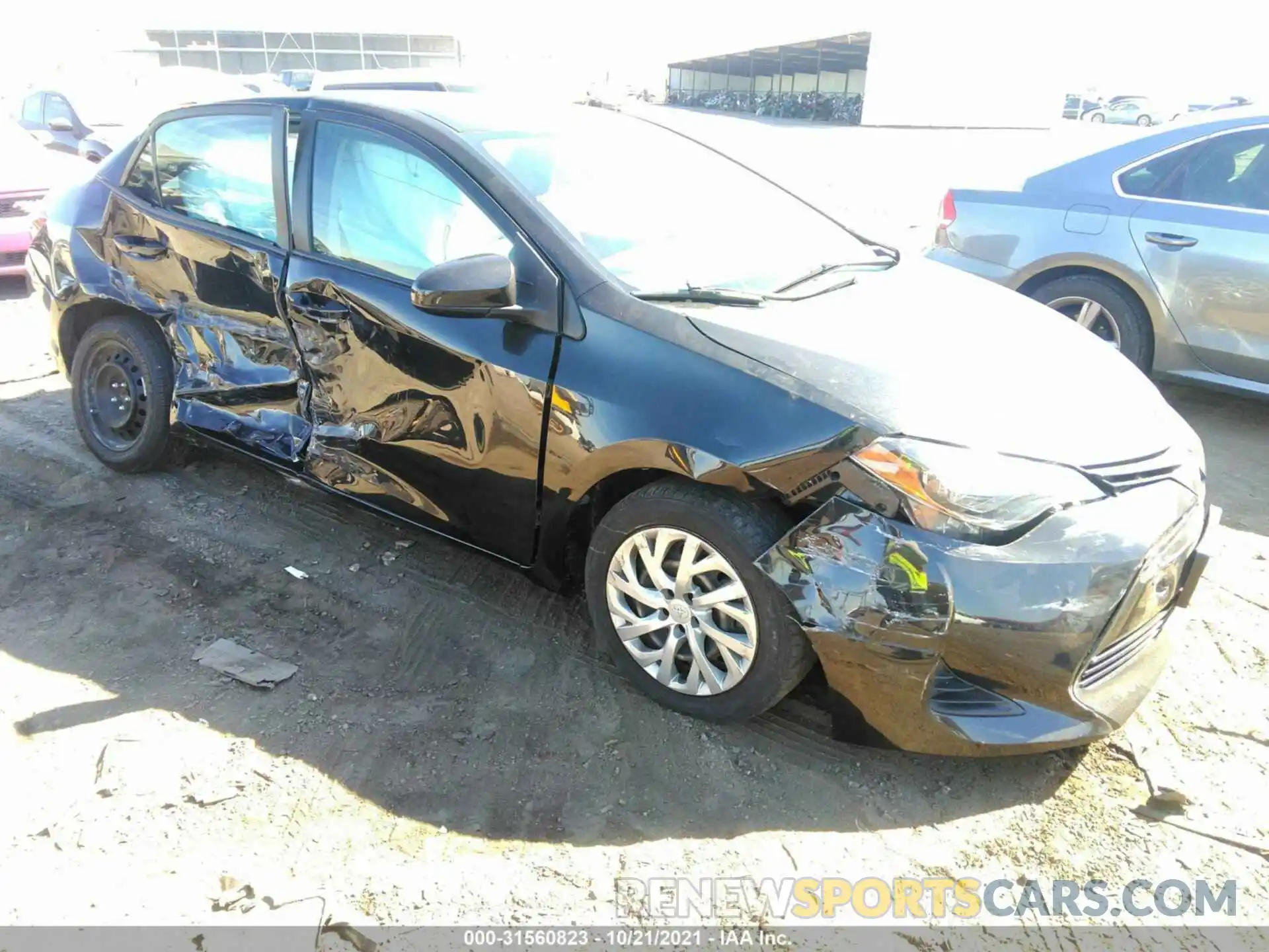 1 Photograph of a damaged car 2T1BURHE6KC234153 TOYOTA COROLLA 2019