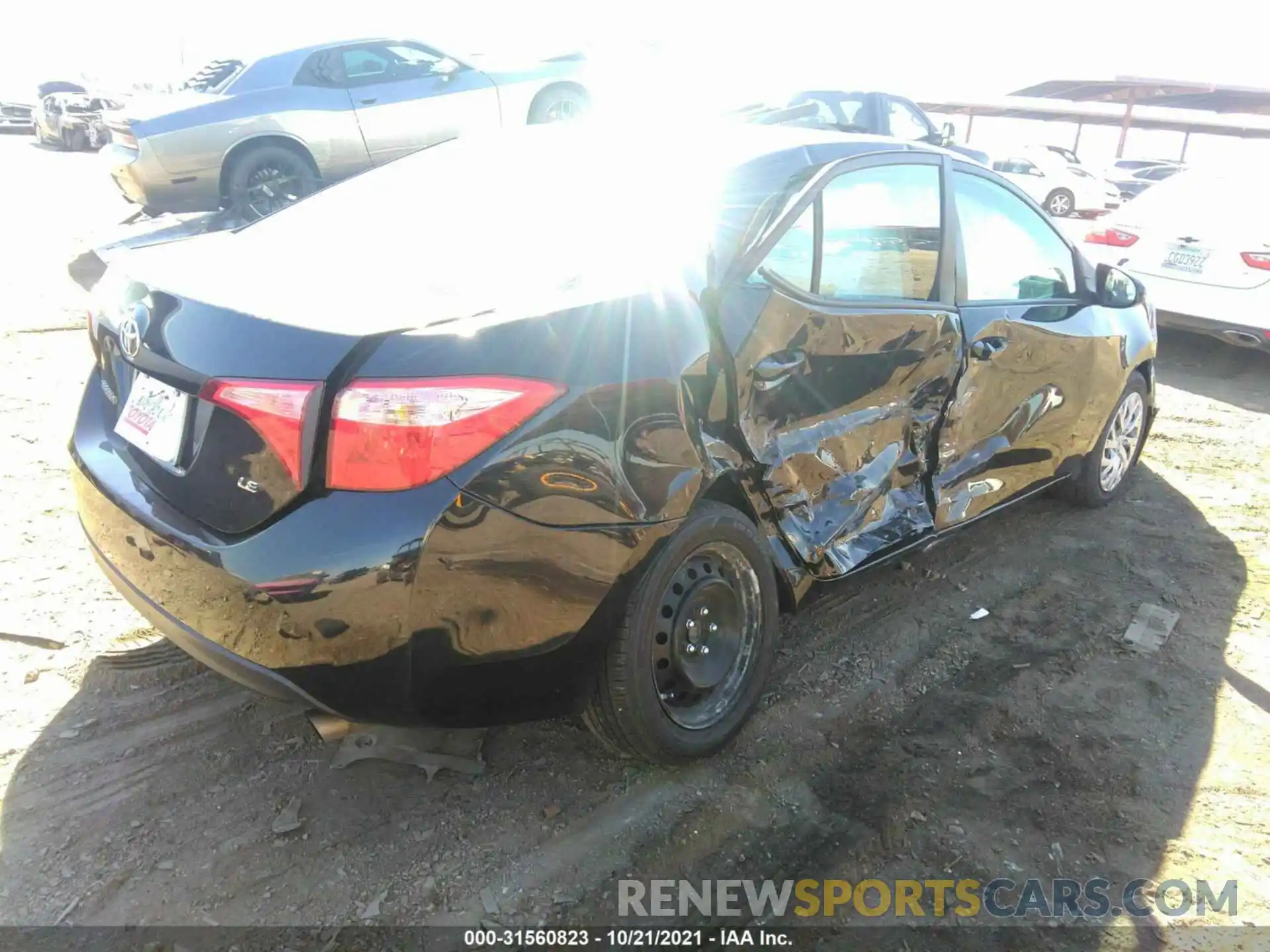 4 Photograph of a damaged car 2T1BURHE6KC234153 TOYOTA COROLLA 2019