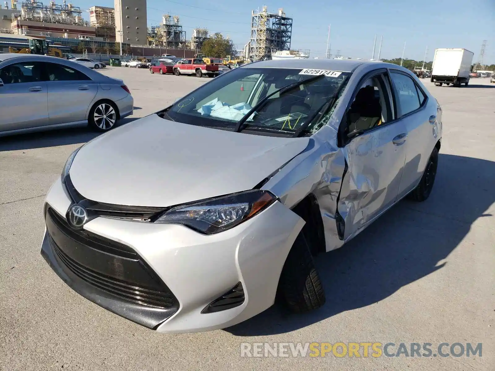 2 Photograph of a damaged car 2T1BURHE6KC234525 TOYOTA COROLLA 2019