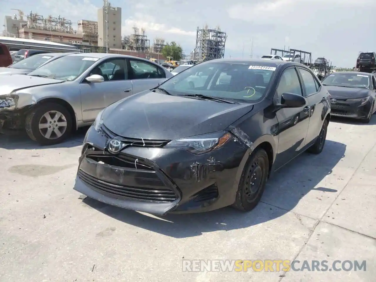 2 Photograph of a damaged car 2T1BURHE6KC235884 TOYOTA COROLLA 2019