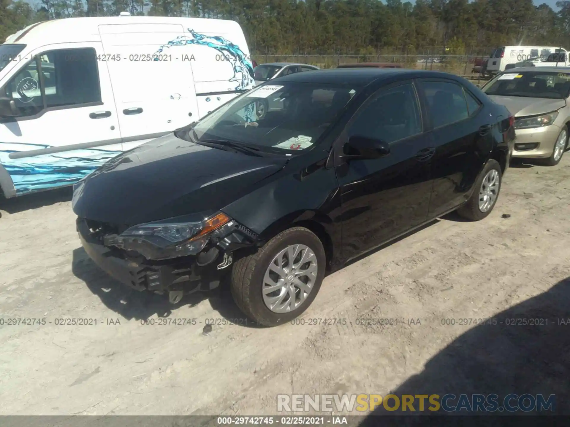 2 Photograph of a damaged car 2T1BURHE6KC235917 TOYOTA COROLLA 2019