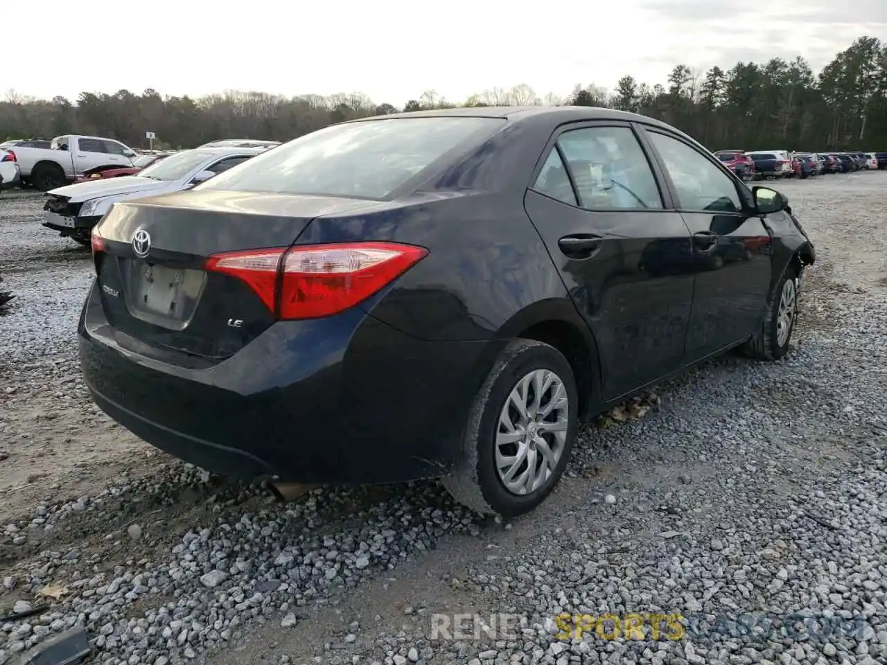 4 Photograph of a damaged car 2T1BURHE6KC236291 TOYOTA COROLLA 2019