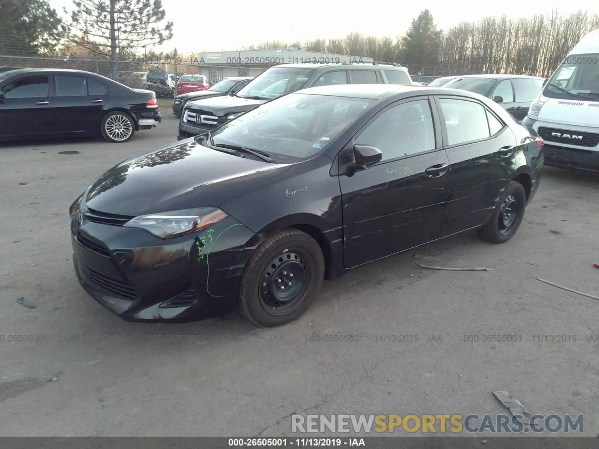 2 Photograph of a damaged car 2T1BURHE6KC236727 TOYOTA COROLLA 2019