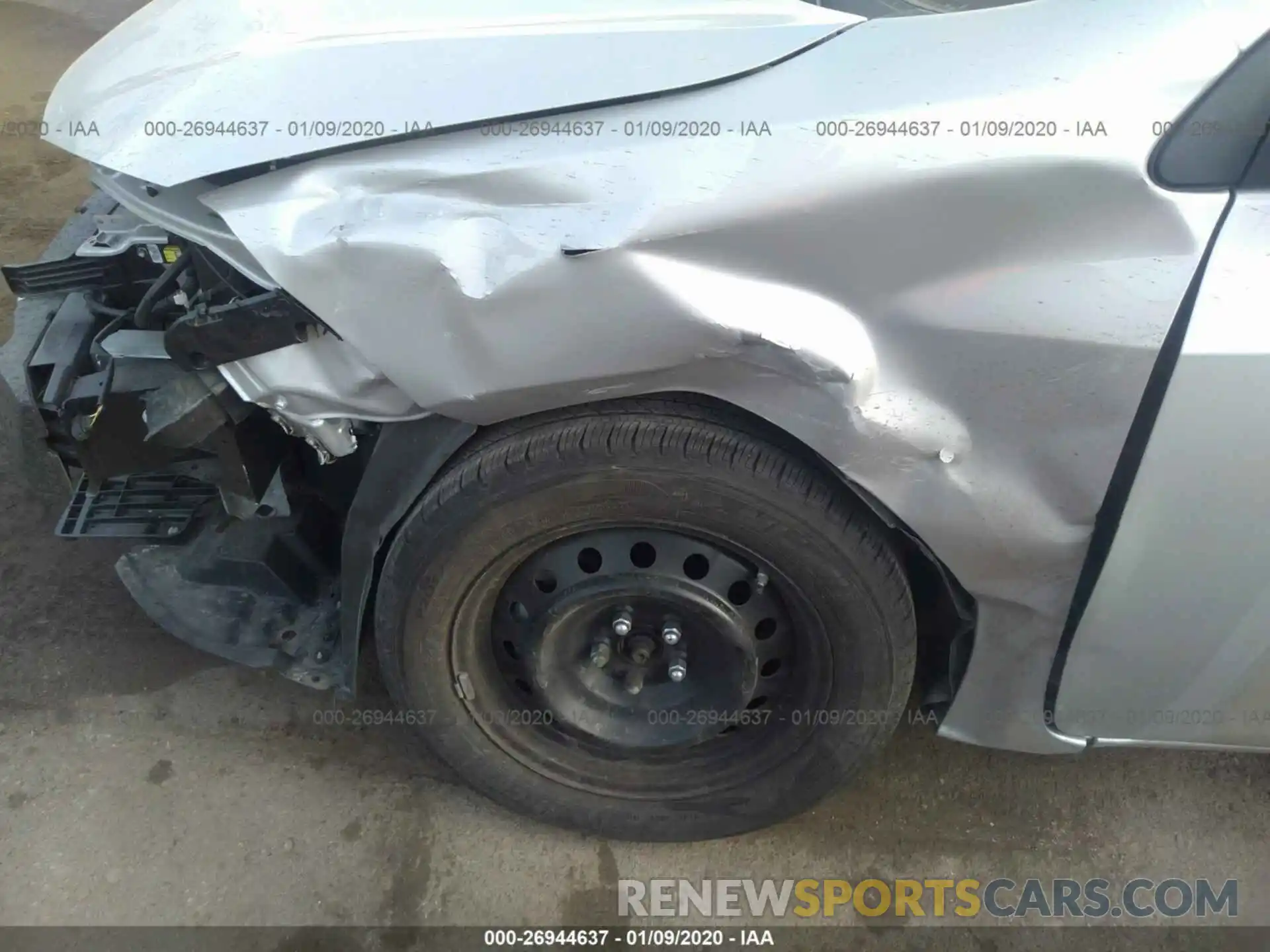 6 Photograph of a damaged car 2T1BURHE6KC236730 TOYOTA COROLLA 2019