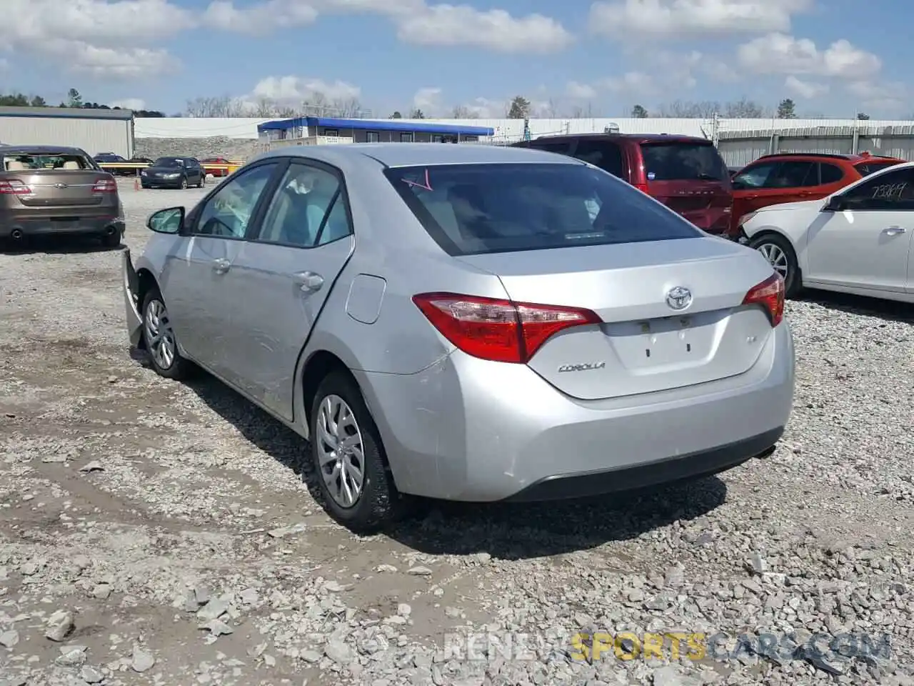 3 Photograph of a damaged car 2T1BURHE6KC236971 TOYOTA COROLLA 2019