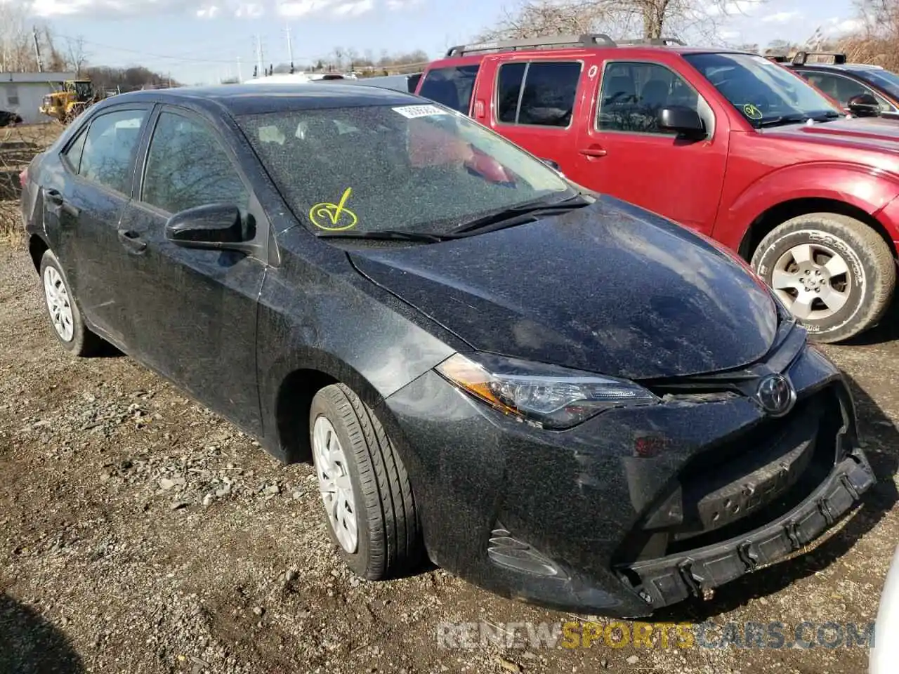 1 Photograph of a damaged car 2T1BURHE6KC237604 TOYOTA COROLLA 2019