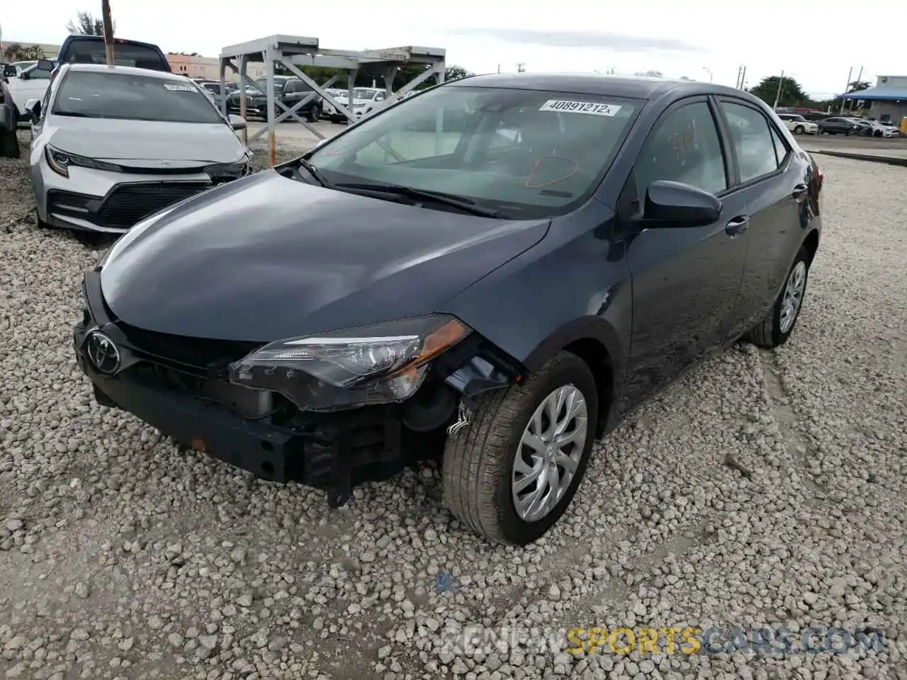 2 Photograph of a damaged car 2T1BURHE6KC237974 TOYOTA COROLLA 2019