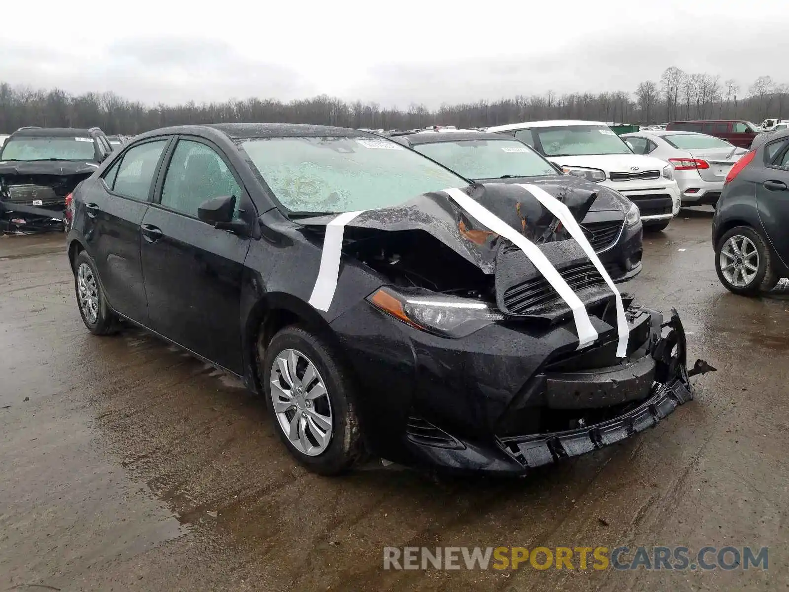 1 Photograph of a damaged car 2T1BURHE6KC238185 TOYOTA COROLLA 2019