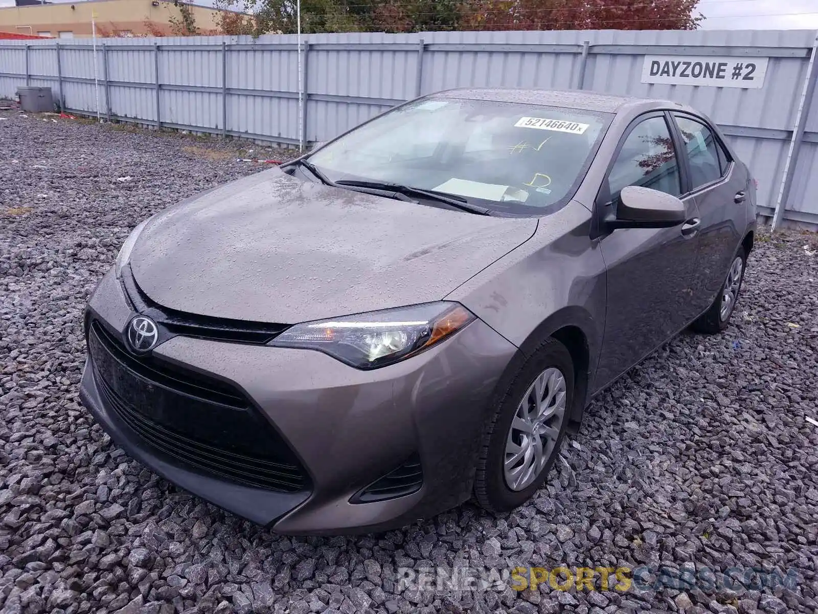 2 Photograph of a damaged car 2T1BURHE6KC238414 TOYOTA COROLLA 2019