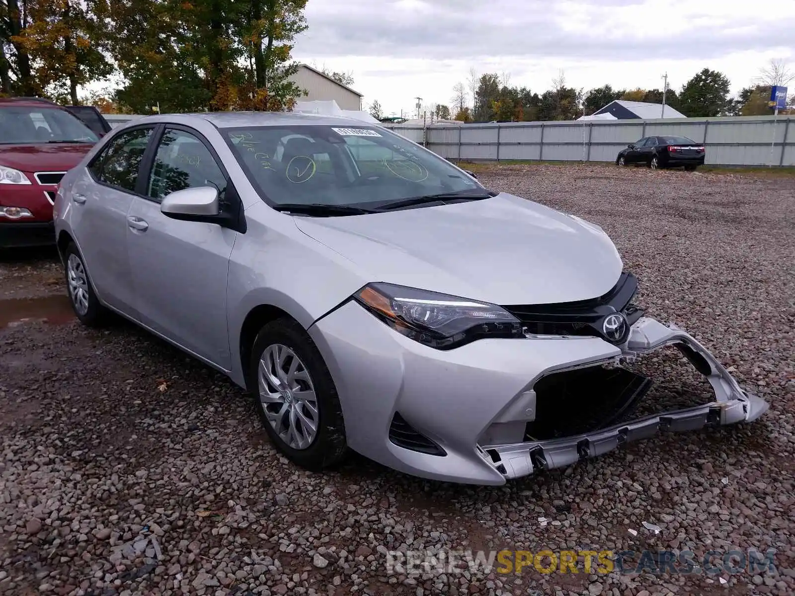 1 Photograph of a damaged car 2T1BURHE6KC238655 TOYOTA COROLLA 2019