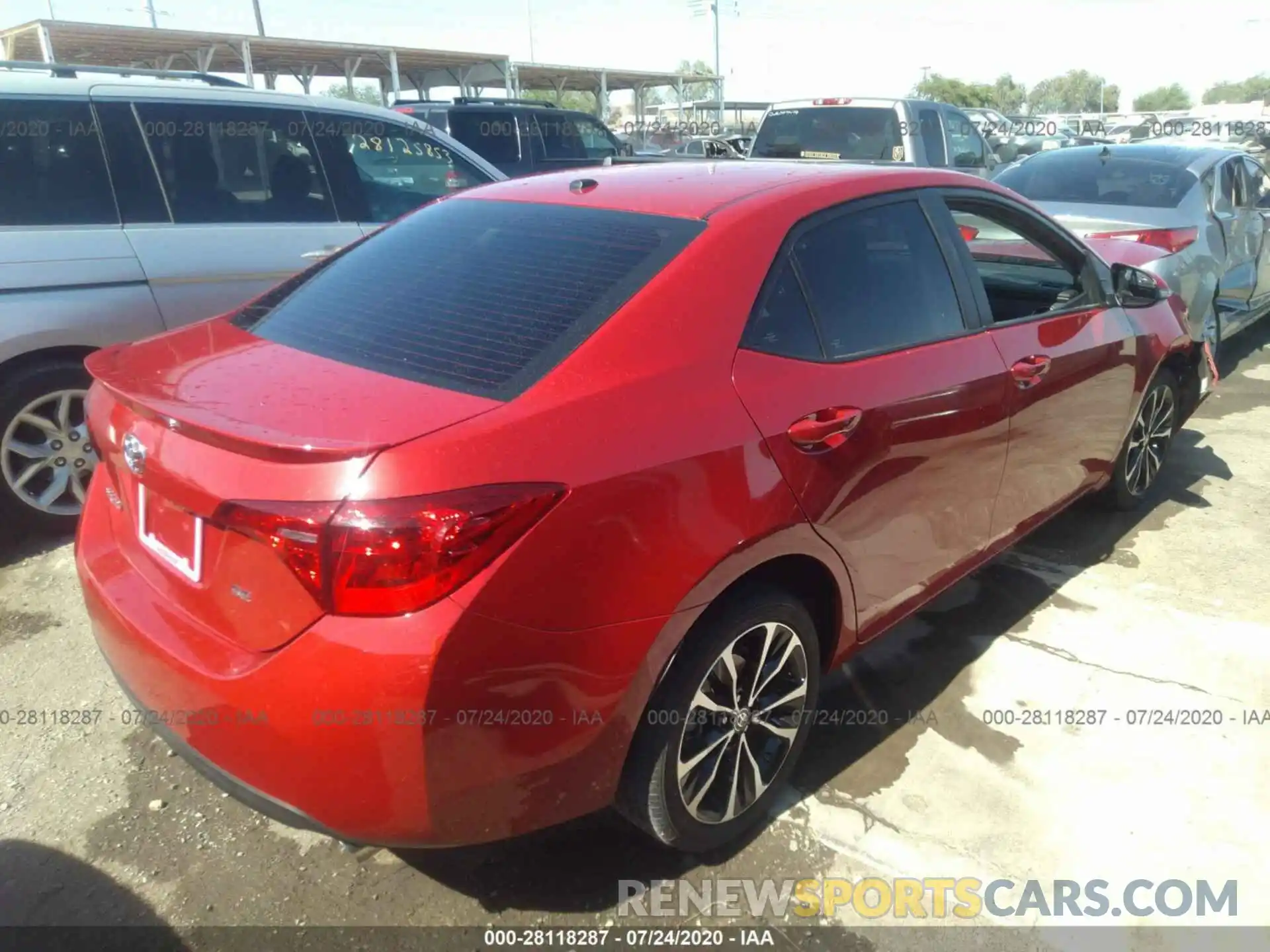 4 Photograph of a damaged car 2T1BURHE6KC238767 TOYOTA COROLLA 2019