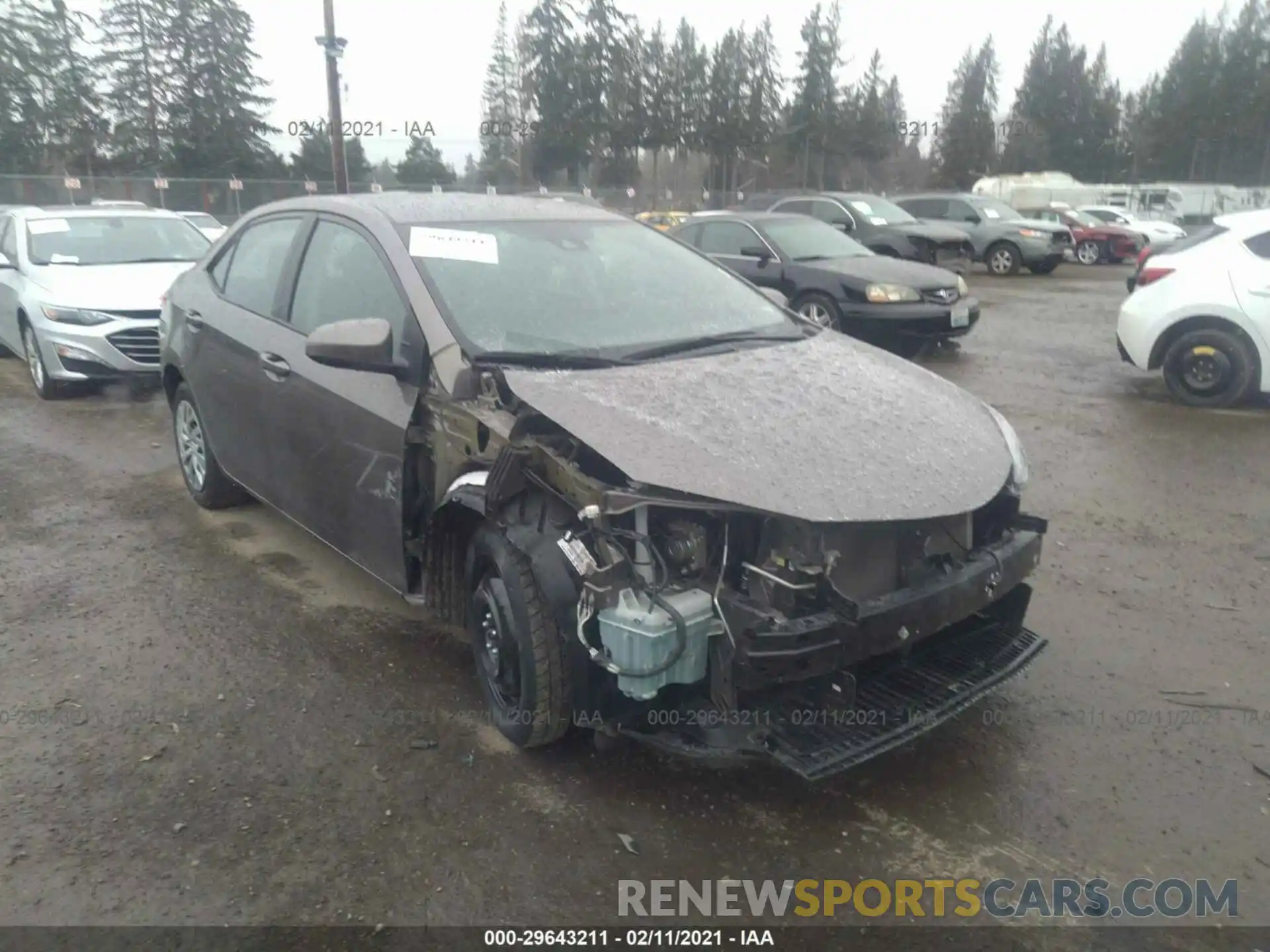 1 Photograph of a damaged car 2T1BURHE6KC238882 TOYOTA COROLLA 2019