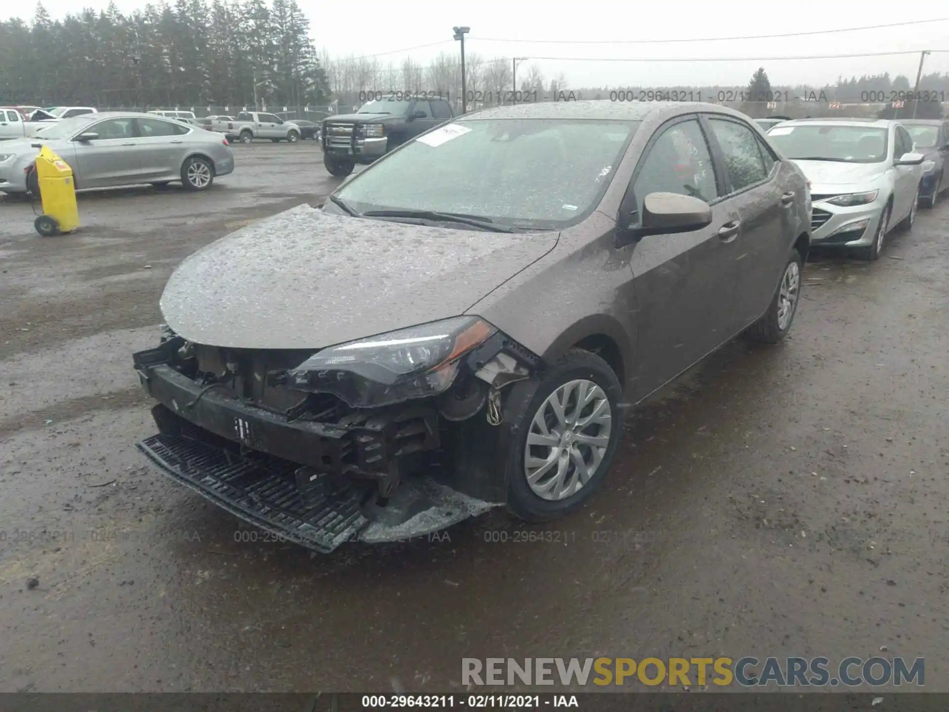 2 Photograph of a damaged car 2T1BURHE6KC238882 TOYOTA COROLLA 2019