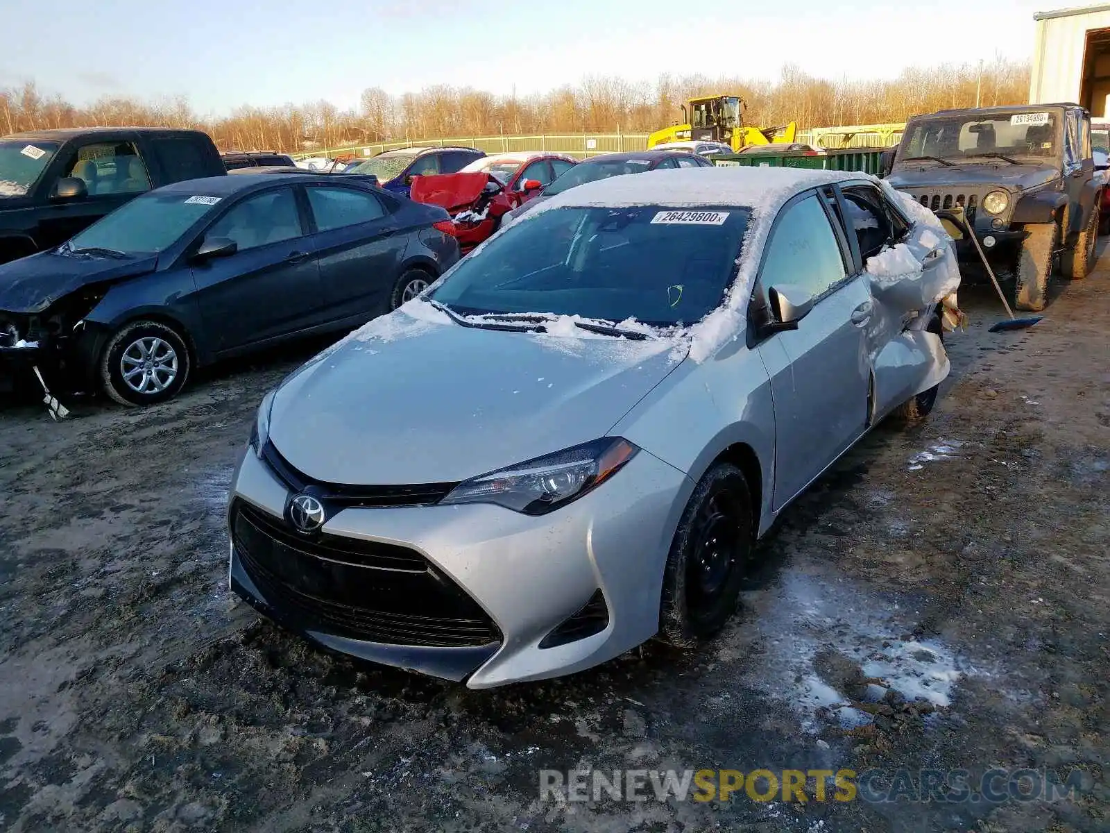 2 Photograph of a damaged car 2T1BURHE6KC238963 TOYOTA COROLLA 2019