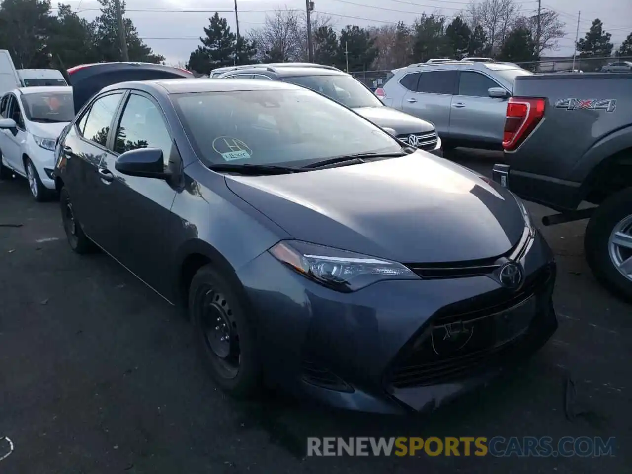 1 Photograph of a damaged car 2T1BURHE6KC239515 TOYOTA COROLLA 2019