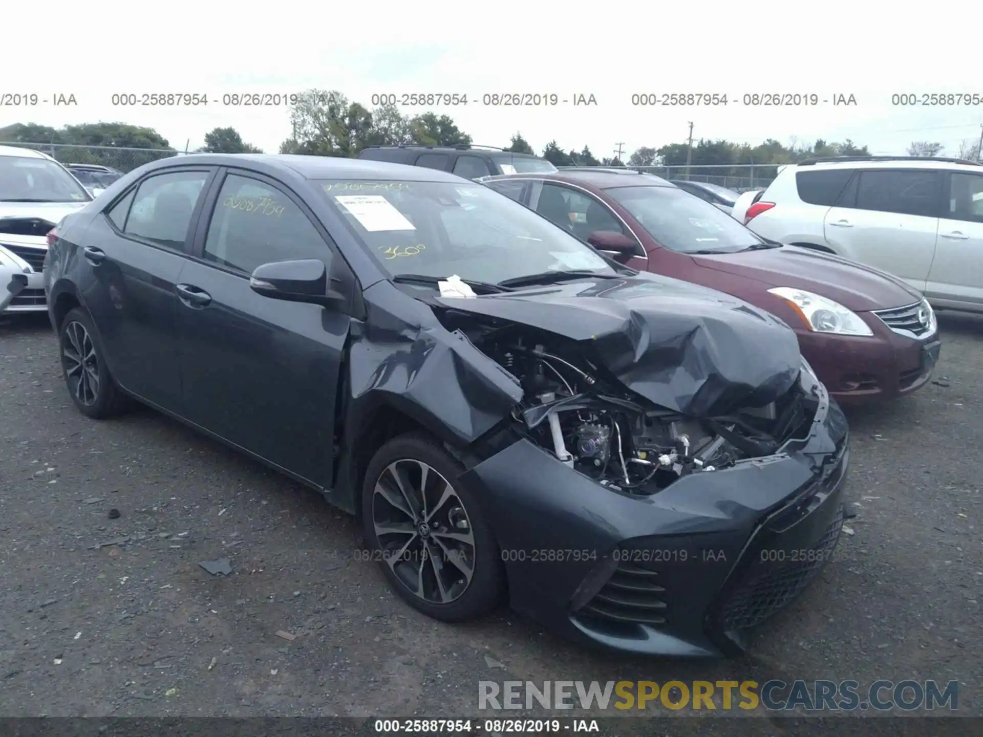 1 Photograph of a damaged car 2T1BURHE6KC240020 TOYOTA COROLLA 2019