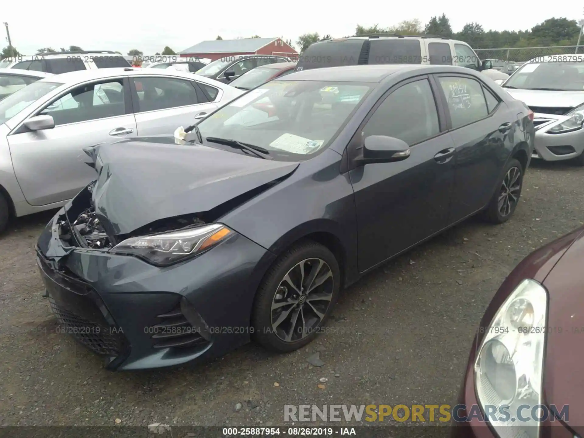 2 Photograph of a damaged car 2T1BURHE6KC240020 TOYOTA COROLLA 2019