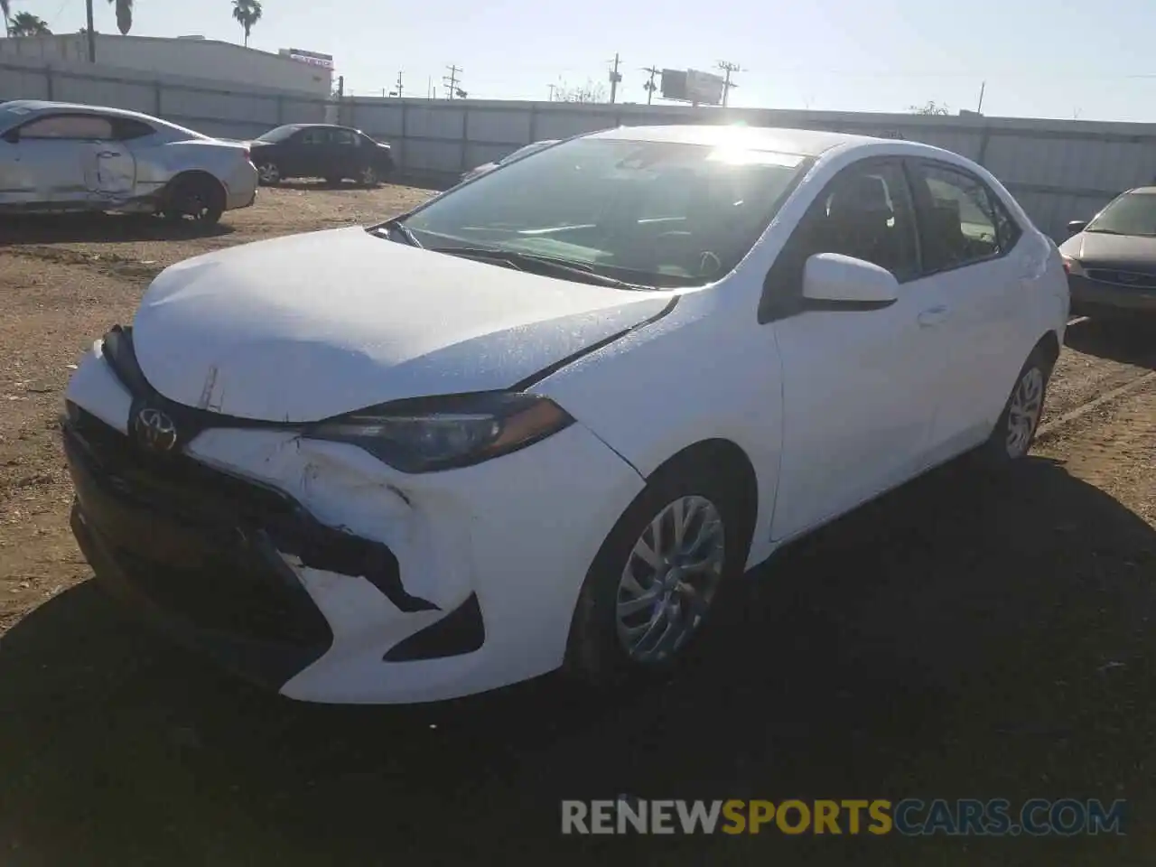 2 Photograph of a damaged car 2T1BURHE6KC240843 TOYOTA COROLLA 2019