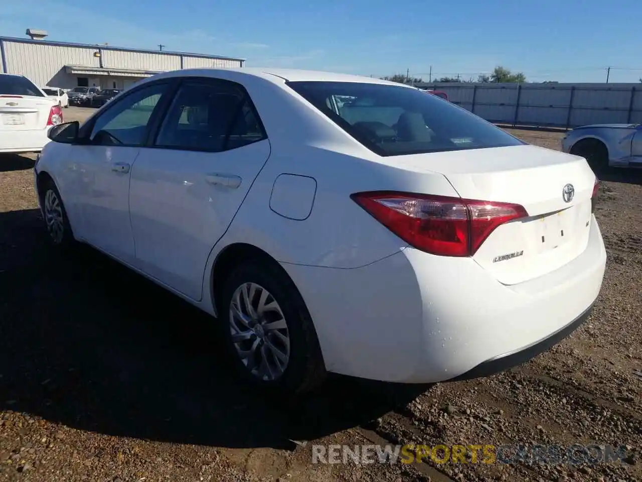 3 Photograph of a damaged car 2T1BURHE6KC240843 TOYOTA COROLLA 2019