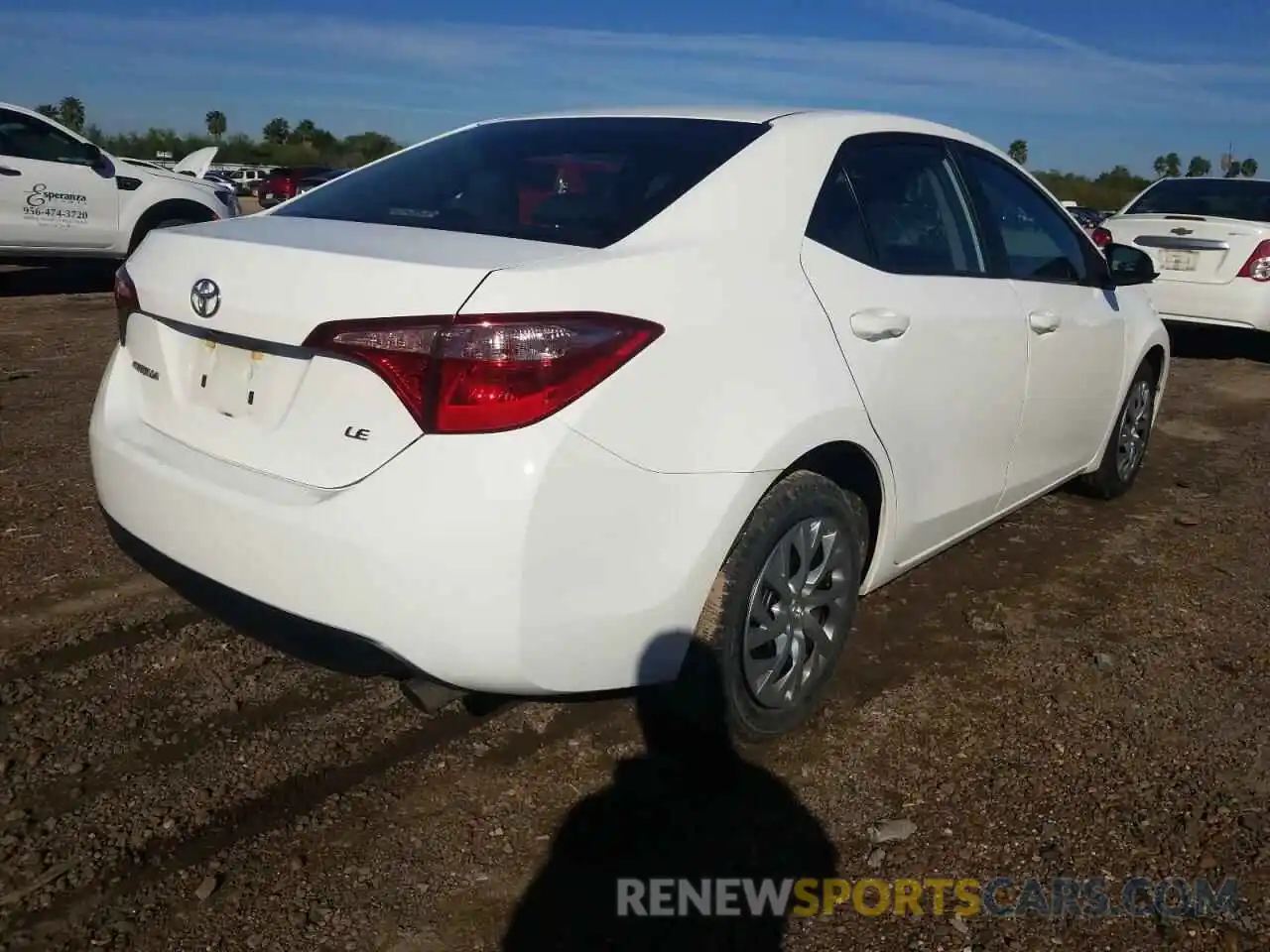 4 Photograph of a damaged car 2T1BURHE6KC240843 TOYOTA COROLLA 2019