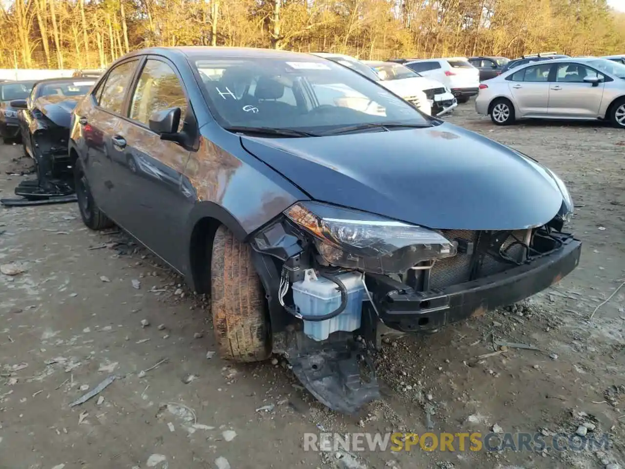 1 Photograph of a damaged car 2T1BURHE6KC240860 TOYOTA COROLLA 2019