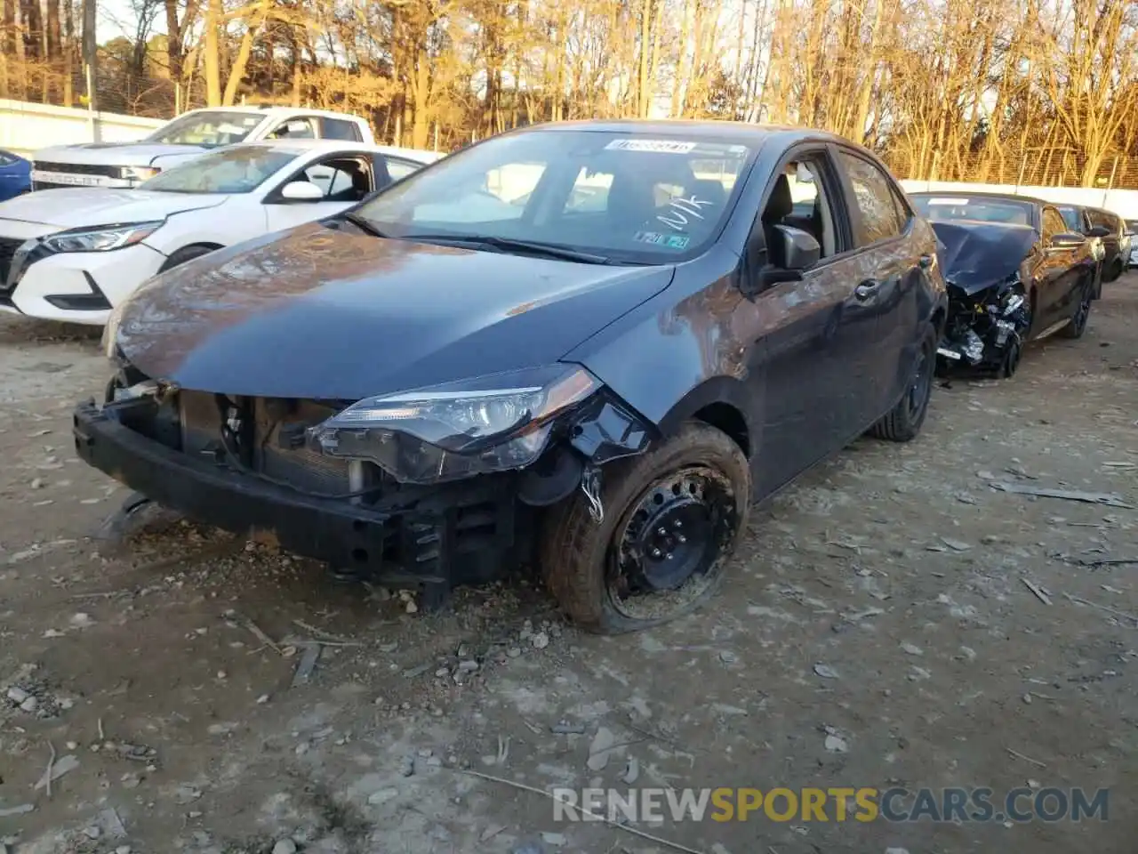 2 Photograph of a damaged car 2T1BURHE6KC240860 TOYOTA COROLLA 2019