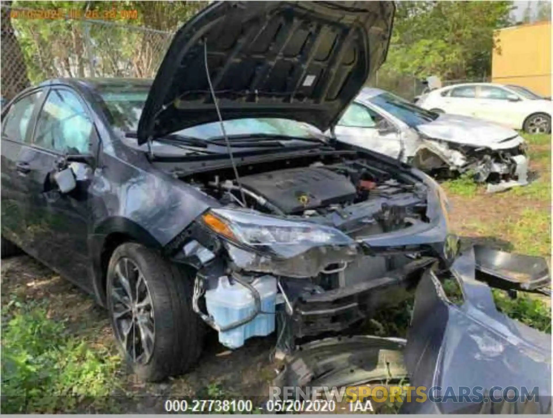 1 Photograph of a damaged car 2T1BURHE6KC241278 TOYOTA COROLLA 2019