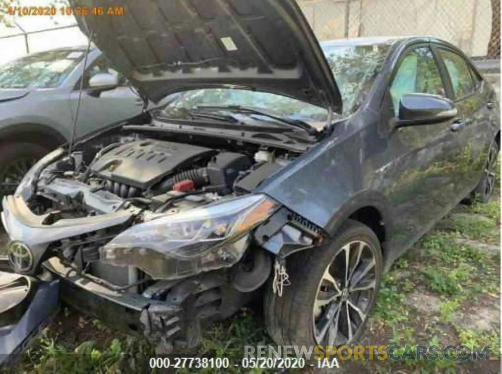 2 Photograph of a damaged car 2T1BURHE6KC241278 TOYOTA COROLLA 2019