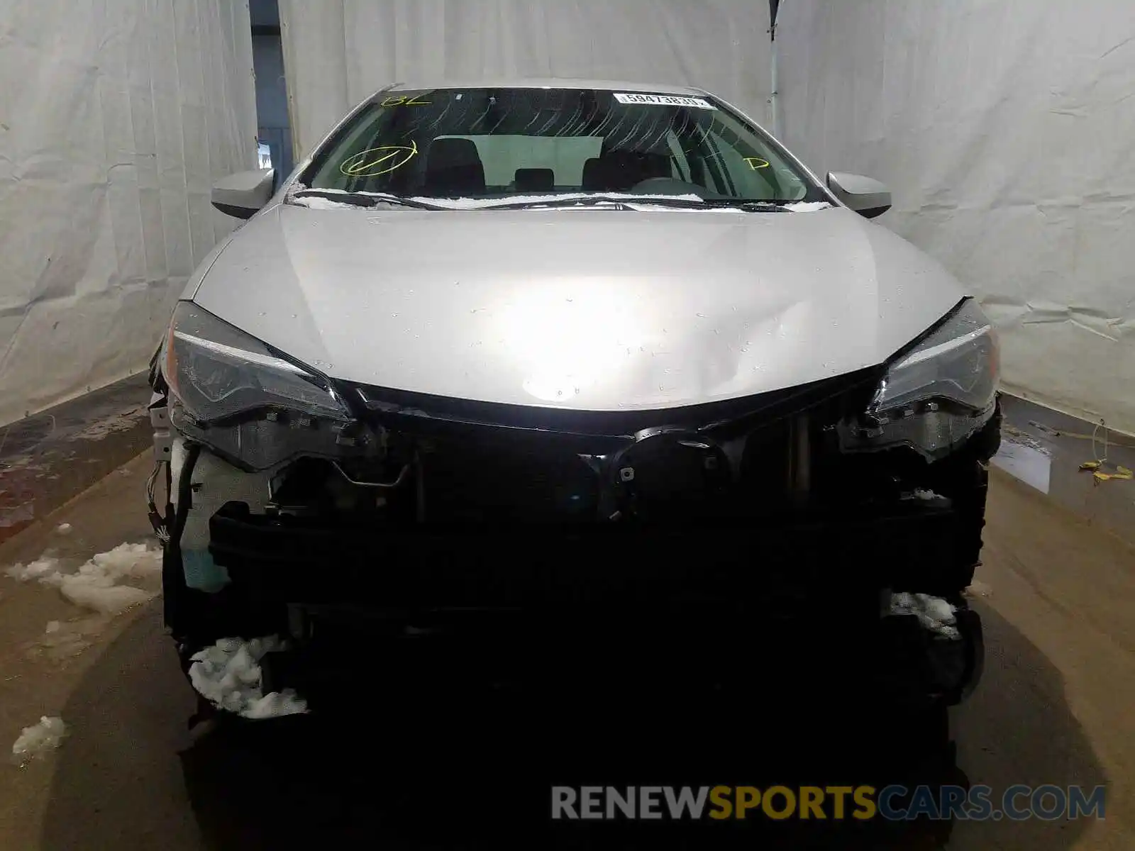 9 Photograph of a damaged car 2T1BURHE6KC241328 TOYOTA COROLLA 2019