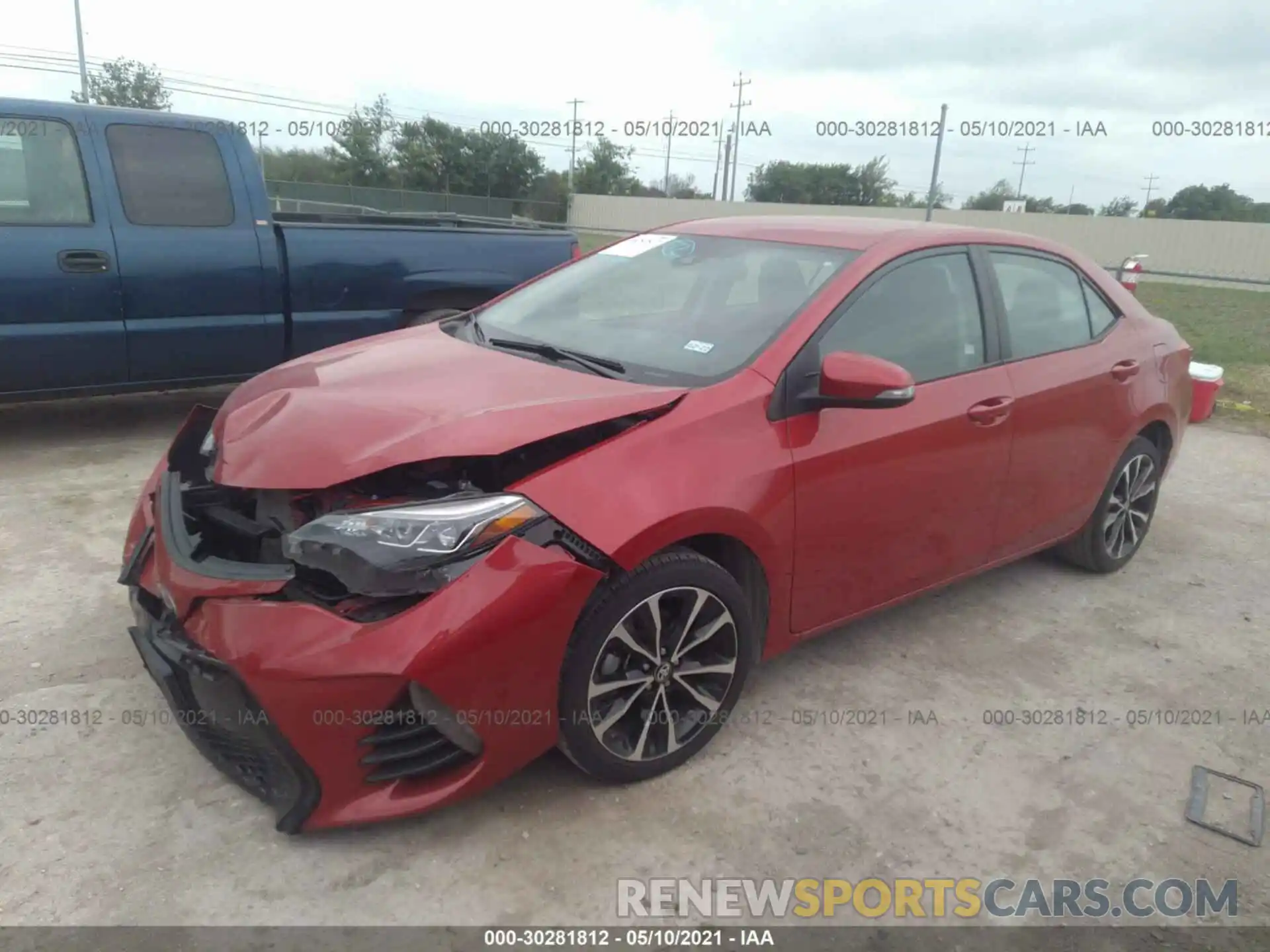 2 Photograph of a damaged car 2T1BURHE6KC241667 TOYOTA COROLLA 2019