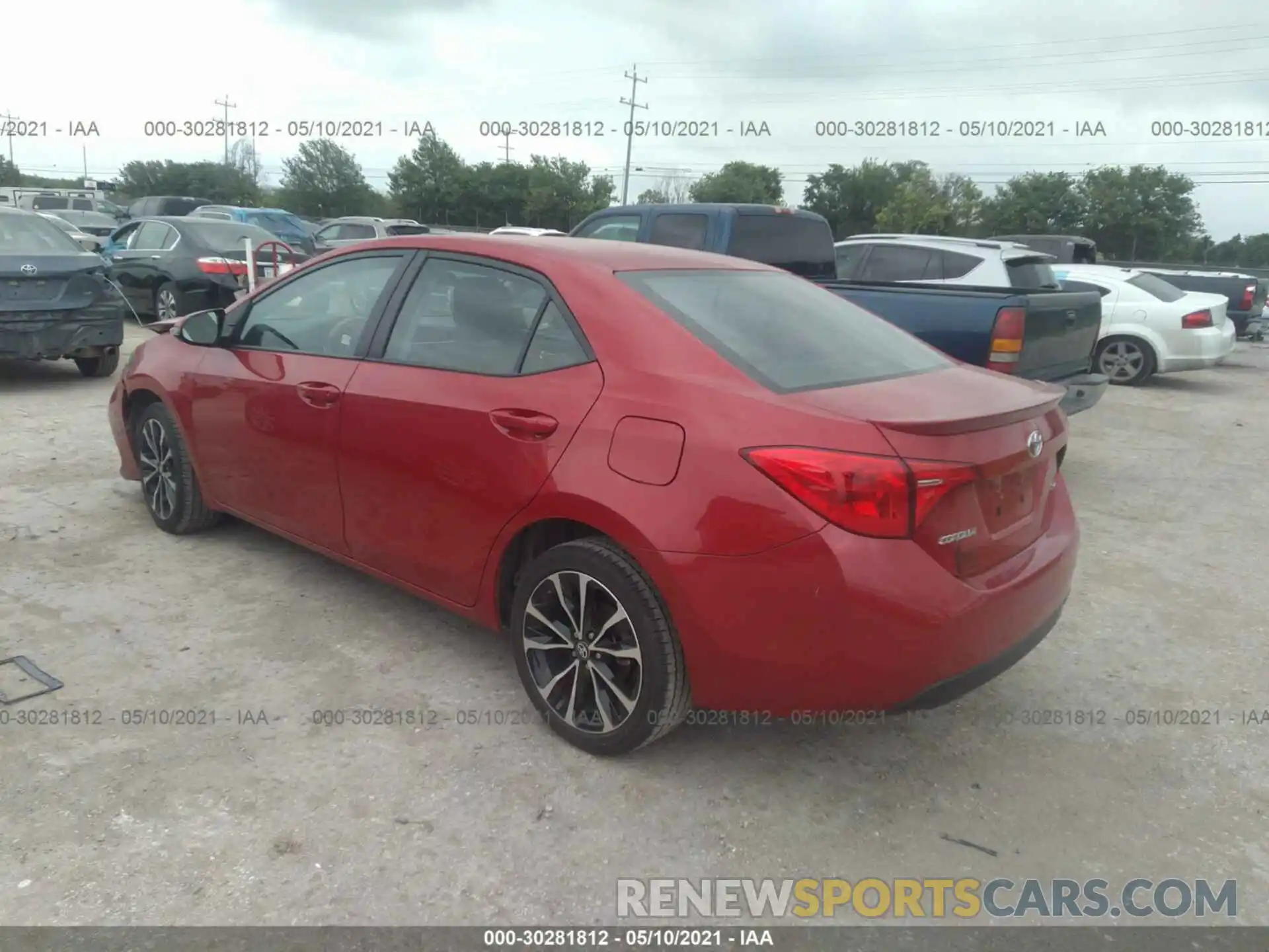 3 Photograph of a damaged car 2T1BURHE6KC241667 TOYOTA COROLLA 2019