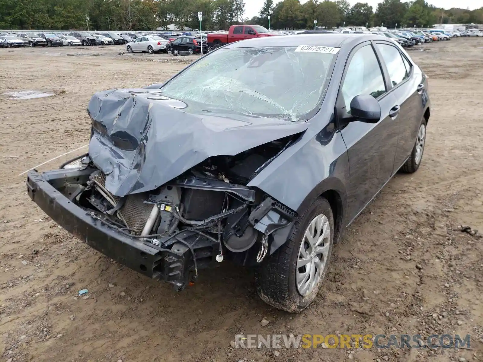 2 Photograph of a damaged car 2T1BURHE6KC242592 TOYOTA COROLLA 2019