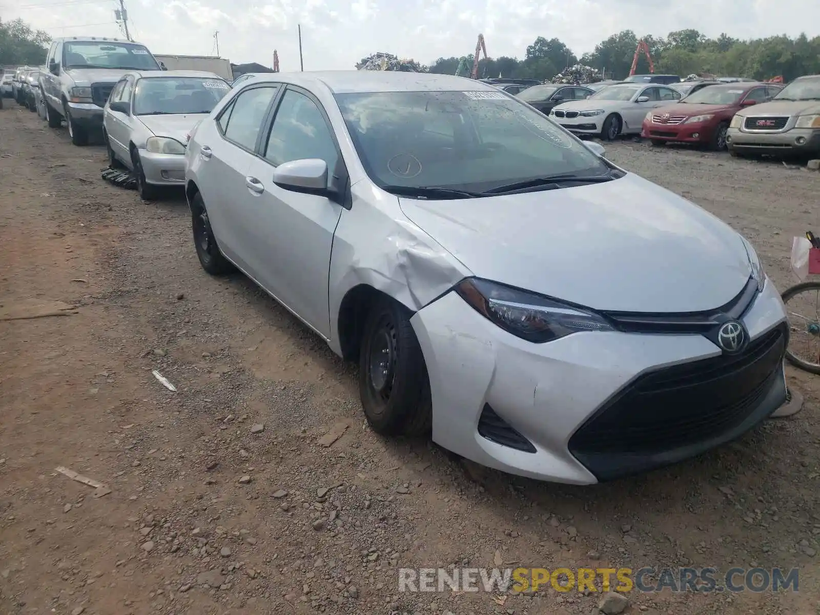 1 Photograph of a damaged car 2T1BURHE6KC242902 TOYOTA COROLLA 2019