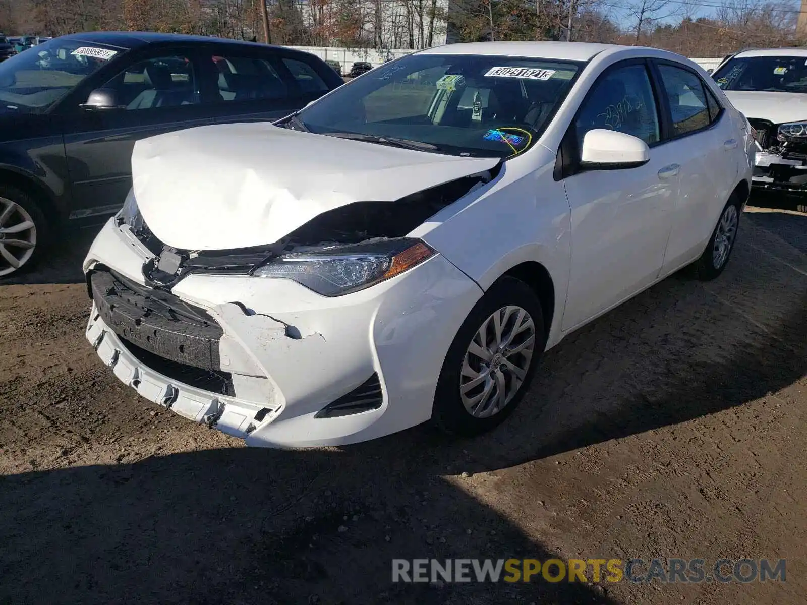 2 Photograph of a damaged car 2T1BURHE6KC242950 TOYOTA COROLLA 2019