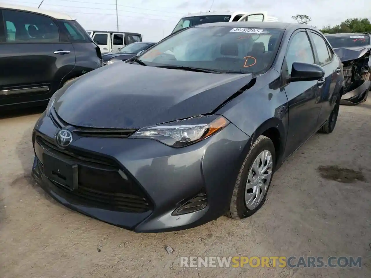 2 Photograph of a damaged car 2T1BURHE6KC243175 TOYOTA COROLLA 2019