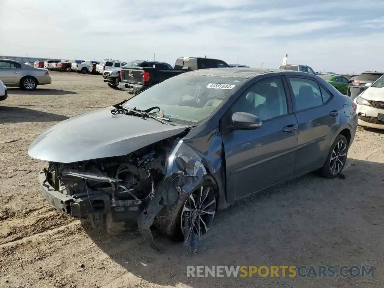 1 Photograph of a damaged car 2T1BURHE6KC243788 TOYOTA COROLLA 2019