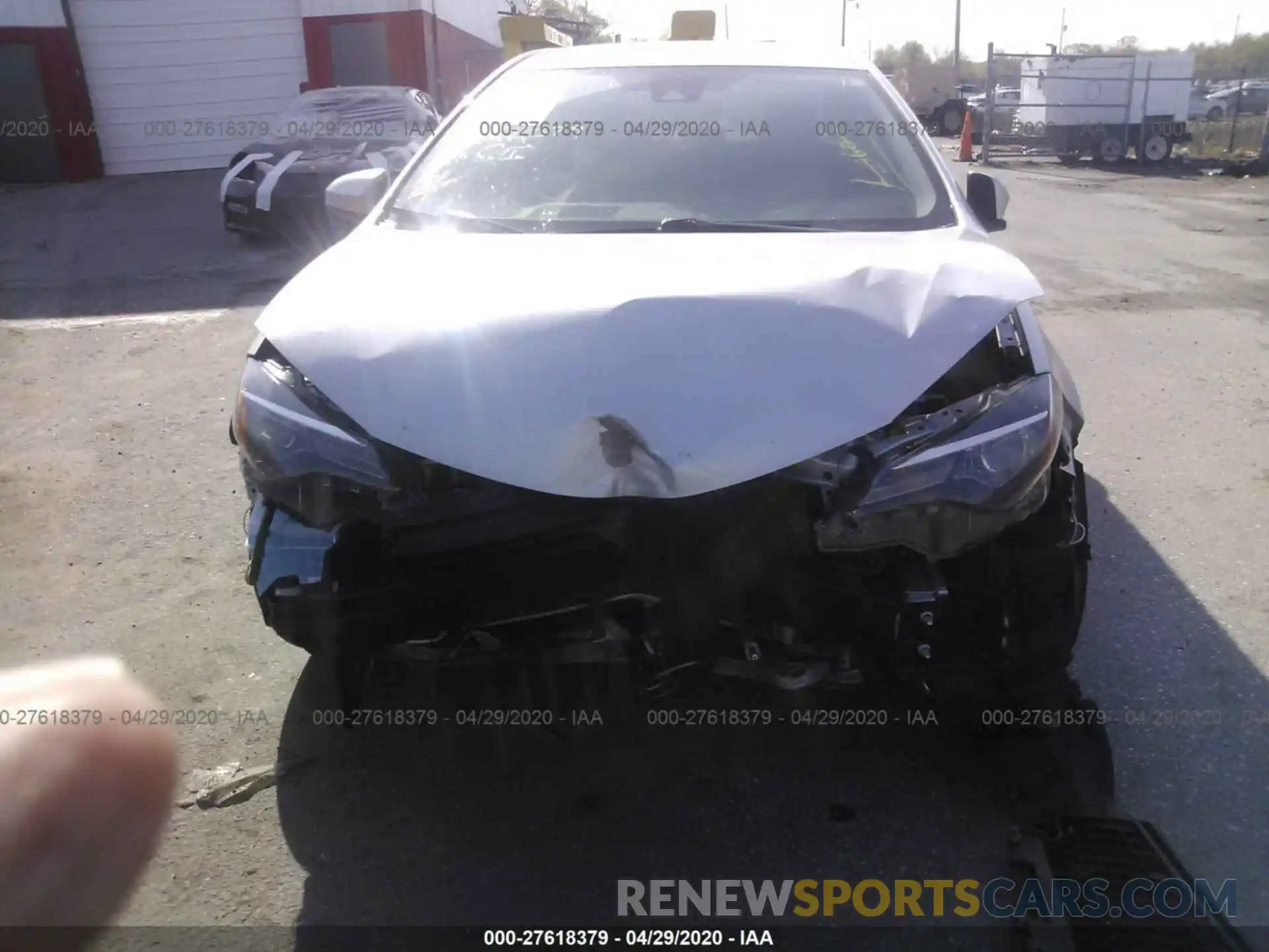 6 Photograph of a damaged car 2T1BURHE6KC244617 TOYOTA COROLLA 2019