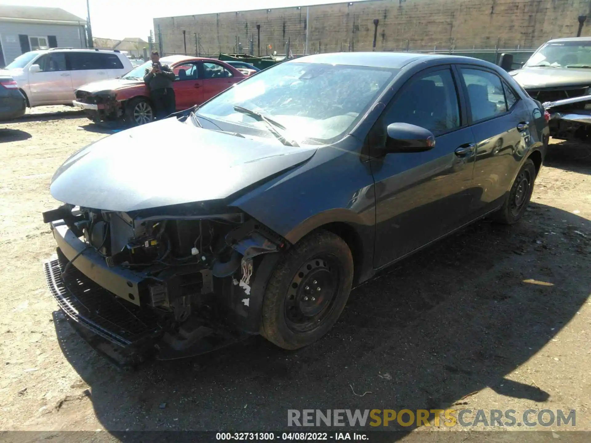 2 Photograph of a damaged car 2T1BURHE6KC245301 TOYOTA COROLLA 2019