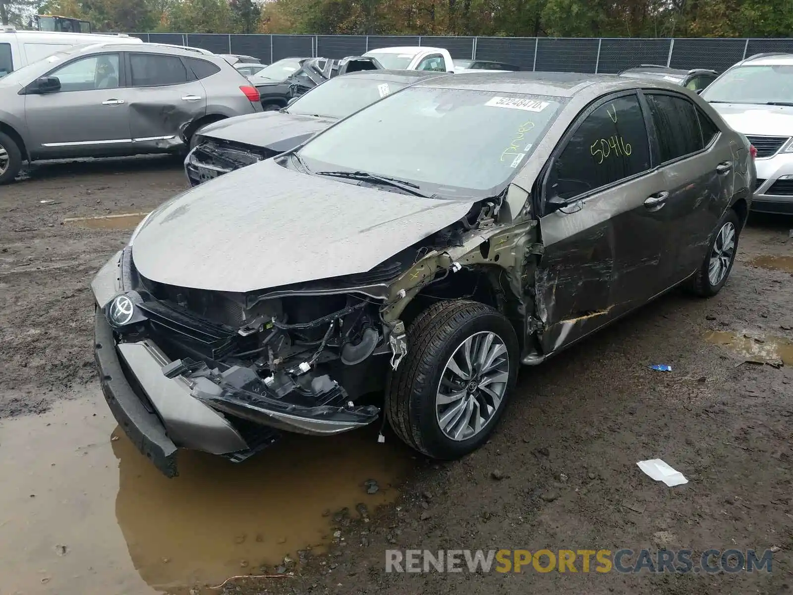 9 Photograph of a damaged car 2T1BURHE6KC245394 TOYOTA COROLLA 2019