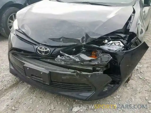 9 Photograph of a damaged car 2T1BURHE6KC245833 TOYOTA COROLLA 2019